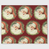 Vintage Weihnachtsfeier Geschenkpapier (Flach)