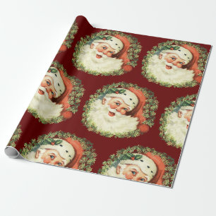 Vintage Weihnachtsfeier Geschenkpapier