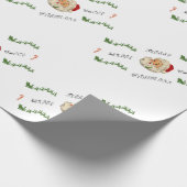 Vintage Weihnachtsfeier Geschenkpapier (Ecke)