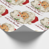 Vintage Weihnachtsfeier Geschenkpapier (Ecke)