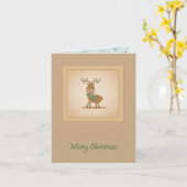 Vintage Weihnachtsfeier Karte (Gelbe Blume)