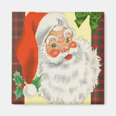 Vintage Weihnachtsfeier Magnet (Vorne)