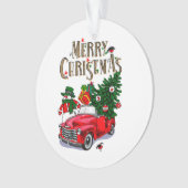 Vintage Weihnachtsfeier Ornament (Vorderseite)