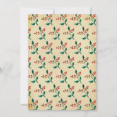 Vintage Weihnachtsfeier Party Einladung (Rückseite)