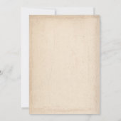 Vintage Weihnachtsfeier Party Einladung (Rückseite)