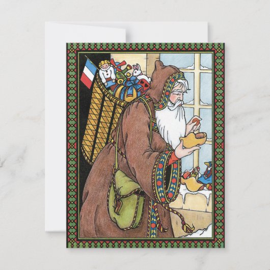 Vintage Weihnachtsfeier Party Einladung (Vorderseite)