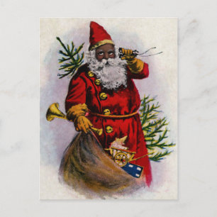 Vintage Weihnachtsfeier Postkarte