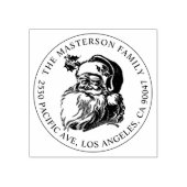 Vintage Weihnachtsfeier Rücksendeadresse Gummistempel (Prägung)
