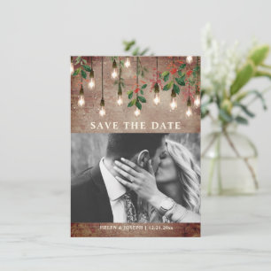 Vintage Weihnachtsfeier Save The Date