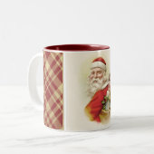 Vintage Weihnachtsfeier Tasse (Vorderseite Links)