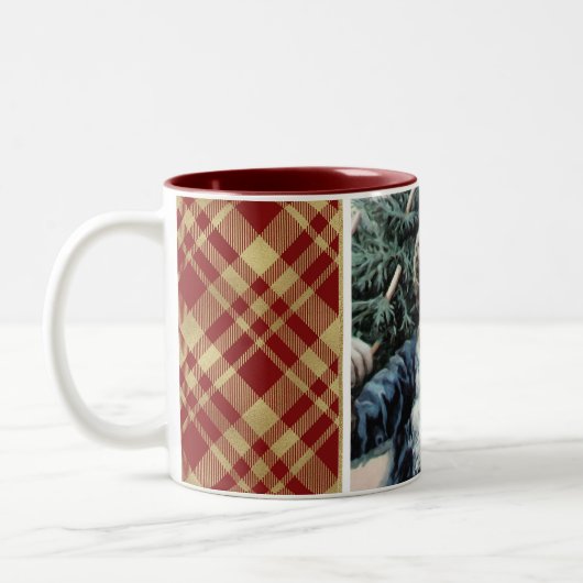 Vintage Weihnachtsfeier Tasse (Links)