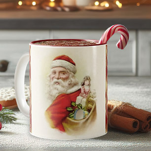 Vintage Weihnachtsfeier Tasse