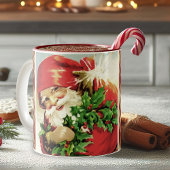 Vintage Weihnachtsfeier Tasse