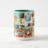 Vintage Weihnachtsfeier Tasse (Zentrum)