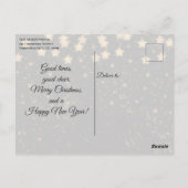 Vintage Weihnachtsfeierlichkeiten Postkarte (Rückseite)