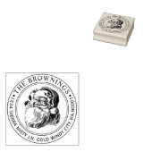 Vintage Weihnachtsfeiertagadresse Gummistempel (Stempel)