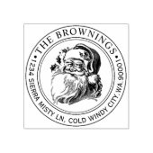 Vintage Weihnachtsfeiertagadresse Gummistempel (Prägung)