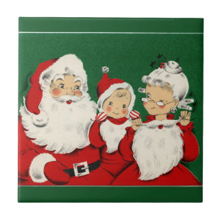 Vintage Weihnachtsfeiertage Fliese