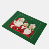 Vintage Weihnachtsfeiertage Fußmatte (Schrägansicht)