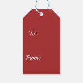 Vintage Weihnachtsfeiertage-Geschenketiketten Geschenkanhänger (Rückseite)