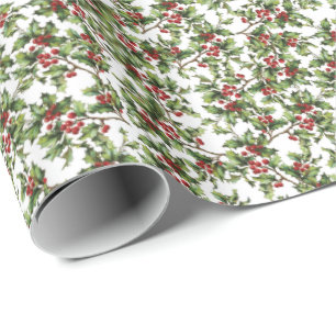 Vintage Weihnachtsfeiertage Geschenkpapier