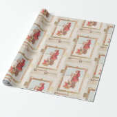Vintage Weihnachtsfeiertage Geschenkpapier (Ungerollt)