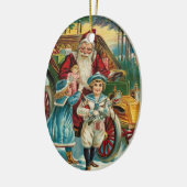 Vintage Weihnachtsfeiertage Keramik Ornament (Links)