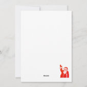 Vintage Weihnachtsfeiertage Kunst Feiertagskarte (Rückseite)