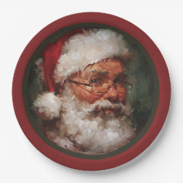 Vintage Weihnachtsfeiertage Pappteller