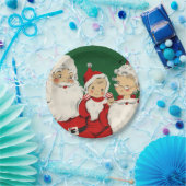 Vintage Weihnachtsfeiertage Pappteller (Party)