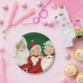 Vintage Weihnachtsfeiertage Pappteller (Party)