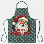 Vintage Weihnachtsfeiertage Patten Schürze (Vorderseite)