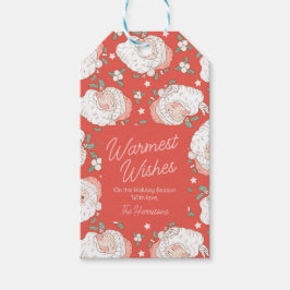 Vintage Weihnachtsfeiertage Personalisiert Geschenkanhänger