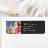 Vintage Weihnachtsfeiertage-Rücksendeadressen-Aufk (Insitu)