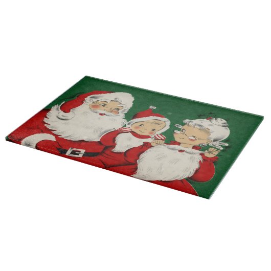Vintage Weihnachtsfeiertage Schneidebrett (Ecke)