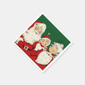 Vintage Weihnachtsfeiertage Serviette (Ecke)