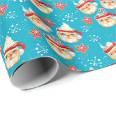 Vintage Weihnachtsfeiertage Tasse Weihnachtsgesche Geschenkpapier (Rolleneckpunkt)