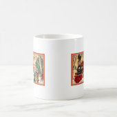 Vintage Weihnachtsfeiertags-Zug-Station Kaffeetasse (Mittel)