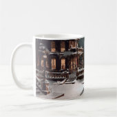 Vintage Weihnachtsferien im Mondlicht Kaffeetasse (Links)