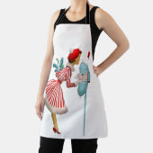 Vintage Weihnachtsfrau von 1950 Schürze (InSitu)