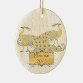 Vintage Weihnachtsfriedhöfe Keramik Ornament (Rechts)