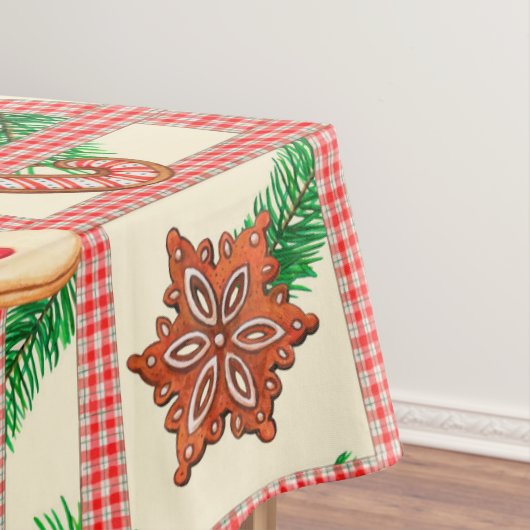 Vintage Weihnachtsgebäck Tischdecke (Beispiel)