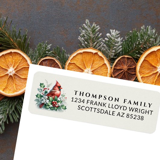 Vintage Weihnachtsgebirge Rücksendeadresse