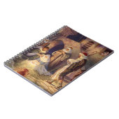 Vintage-Weihnachtsgeburt, 3 Hirten und Jesus Notizblock (Linke Seite)
