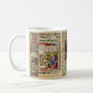 Vintage-Weihnachtsgeburtsszene von Alfred Crispin Kaffeetasse