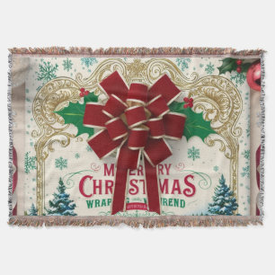 Vintage-Weihnachtsgeschenk-Verpackungspapier Decke