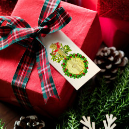 Vintage Weihnachtsgeschenke Etiketten Von mir zu I Geschenkanhänger