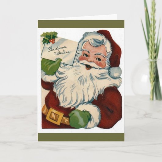 Vintage Weihnachtsgeschenke Feiertagskarte (Vorderseite)