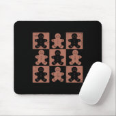 Vintage-Weihnachtsgeschenke Frauen Männer Lebkuche Mousepad (Mit Mouse)