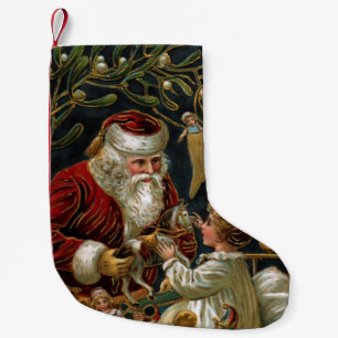 Vintage Weihnachtsgeschenke für Kinder Kleiner Weihnachtsstrumpf